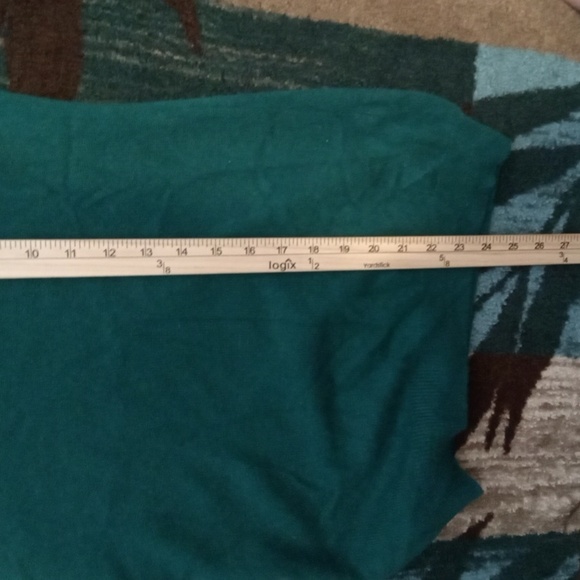 Charter Club Cashmere Kelly Green Long Sleeve Sweater Holiday Christmas Size S - Picture 6 of 9